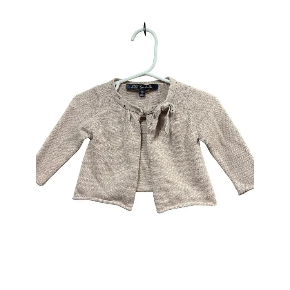 5/$15 Beige Cardigan - Lili Gaufrette - 6mo
